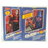 Large Size GI JOE Hall of Fame Edition Cobra Commander & Destro Action Figures