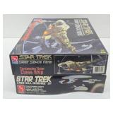 2 New Unbuilt Complete STAR TREK Model Kits