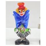 3 Vintage MURANO Glass Clowns