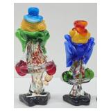 3 Vintage MURANO Glass Clowns