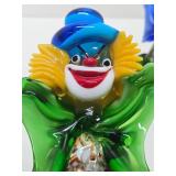 3 Vintage MURANO Glass Clowns