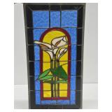 Stained Glass Window w/Irises