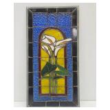 Stained Glass Window w/Irises