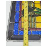Stained Glass Window w/Irises