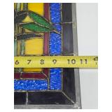 Stained Glass Window w/Irises