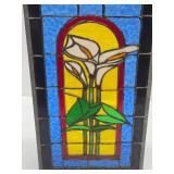 Stained Glass Window w/Irises
