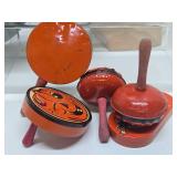 Nice Estate Lot of Old Vintage HALLOWEEN Decorations Nosie Makers etc