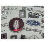 Lot of Vintage Metal etc Old Car Emblems
