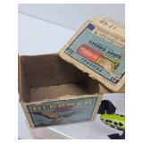 Group of Old Vintage Fishing Lures & Advertising Ammo Boxes