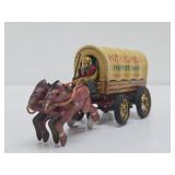 Great Old Vintage Linemar Tin Toy PONY EXPRESS Freight Wagon