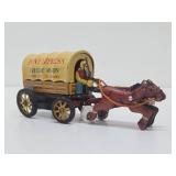 Great Old Vintage Linemar Tin Toy PONY EXPRESS Freight Wagon
