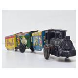 Old Vintage DISNEY Tin Litho CASEY JR. Disneyland Express Train Set