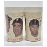 2 Vintage 1965 MN TWINS Cups