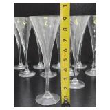 Set of 11 Signed ORREFORS Champagne Flutes