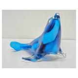 Signed Art Glass Seal Sculpture