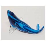 Signed Art Glass Seal Sculpture
