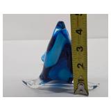 Signed Art Glass Seal Sculpture