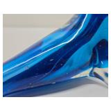 Signed Art Glass Seal Sculpture