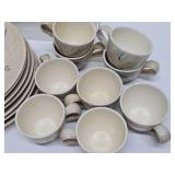Nice Group of Mid Century RED WING "Bob White" Dinner Ware