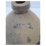 Early Salt Glazed Stoneware Jug w/Great Bird Decoration - Norton - Bennington, Vermont