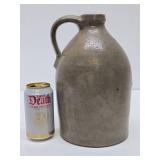 Early Salt Glazed Stoneware Jug w/Great Bird Decoration - Norton - Bennington, Vermont