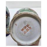 Lovely Antique Japanese Porcelain Vases - Qing Dynasty Markings