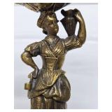 Large Antique 15" figural Pedestal Bowl