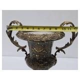 Impressive Ornate Antique Porcelain Vase w/Gilt Handles & Hardware