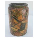 Large Antique Stoneware Tobacco Jar w/Old Cigar Labels - Weyman