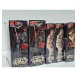 Lot of 5 New in Box STAR WARS amt Model Kits - Luke, Hahn Solo & Darth Vader