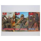 3 New in Box Large Size GI JOE Classic Collection Action Figures