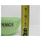 Vintage Green Glass JADEITE "Drippings" Bowl