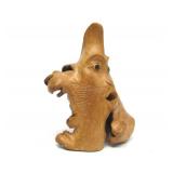 Very Cool Vintage Carved Burled Wood Folk Art Face Sculpture