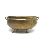 Vintage Footed Brass 2-Handled Bow w/Lion