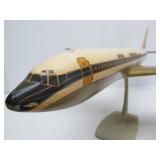 Awesome Large Vintage AIR FRANCE Aluminum Airplane w/Display Stand