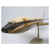 Awesome Large Vintage AIR FRANCE Aluminum Airplane w/Display Stand