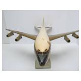 Awesome Large Vintage AIR FRANCE Aluminum Airplane w/Display Stand