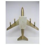 Awesome Large Vintage AIR FRANCE Aluminum Airplane w/Display Stand