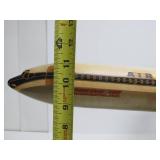 Awesome Large Vintage AIR FRANCE Aluminum Airplane w/Display Stand
