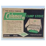 NOS Unopened Vintage COLEMAN Camp Stove - Green