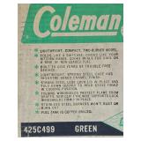 NOS Unopened Vintage COLEMAN Camp Stove - Green