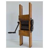 Primitive Antique Hand Crank Fruit Crusher