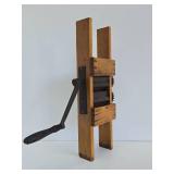 Primitive Antique Hand Crank Fruit Crusher