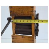 Primitive Antique Hand Crank Fruit Crusher