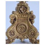 Large Ornate Vintage Baroque Style Church Altar Candle Stand