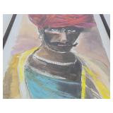 Original Watercolor Portrait of a Gentleman wearing a Turban
