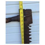 3 LARGE Old Vintage Crosscut etc Logging Saws - One Marked Disston & sons