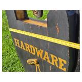 Awesome LARGE Wooden Oversized Lock Hardware Store Trade Sign
