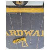 Awesome LARGE Wooden Oversized Lock Hardware Store Trade Sign