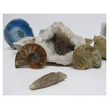 Very Nice Estate Lot of Rocks Geodes Fossils Arrowheads etc